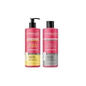 Lorenzo - CARE PACK - Castor Olie Shampoo en Conditioner - 2x500 ml