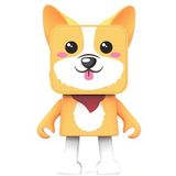 Mobility on Board, Animal Dancer Bluetooth Luidspreker Corgi Model, Wit / Geel