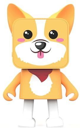 Mobility on Board, Animal Dancer Bluetooth Luidspreker Corgi Model, Wit / Geel