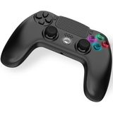 Freaks and Geeks Zwarte Draadloze Controller voor PS4 - Led - 3.5 mm Jack (Compatibel met PS3 - PC - Android)