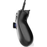 Freaks and Geeks Zwarte Bedrade Controller voor PS4 met 3M Kabel - LED - Jack 3.5mm