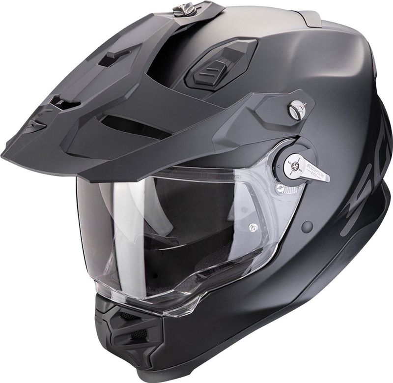 Scorpion ADF-9000 Air Solid - Adventure Helm - Mat Zwart