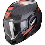 Scorpion - Exo-Tech EVO CARBON ROVER - Motorhelm - Zwart-Rood - Carbon