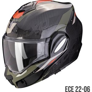 Scorpion - Exo-Tech Evo Carbon - Systeemhelm - Carbon - Lichtgewicht