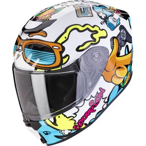 Scorpion - EXO-JNR Fun - Helm - Wit-Blauw - Polycarbonaat
