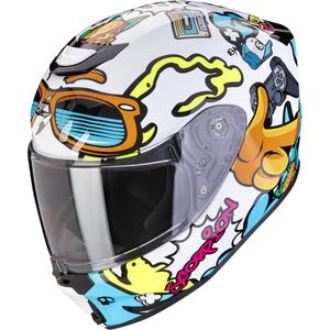 SCORPION - EXO Jnr Air Fun - Integraalhelm - Wit/Blauw - Polycarbonaat