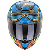 Scorpion - EXO-JNR Fun - Integraalhelm - Blauw Oranje - Polycarbonaat
