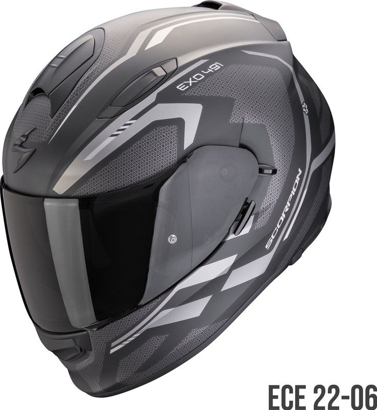 Scorpion - EXO-491 Kripta - Integraalhelm - Matt Black Orange White