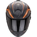 Scorpion - EXO-491 - Integraalhelm - Matt Zwart-Oranje-Wit