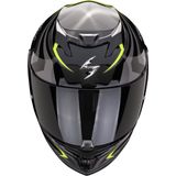 Scorpion - Exo-520 EVO AIR TERRA - Motorhelm - Zwart-Zilver-Geel - Kunststof