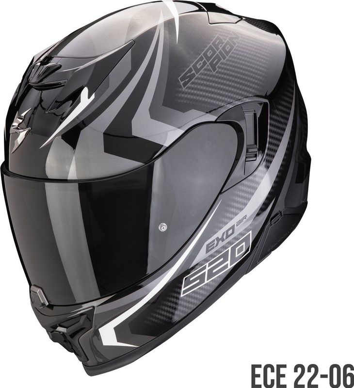 Scorpion EXO 520 Evo Air Terra schwarz/silber/weiß M - Helme & Brillen - Motorradhelme - Integralhelme