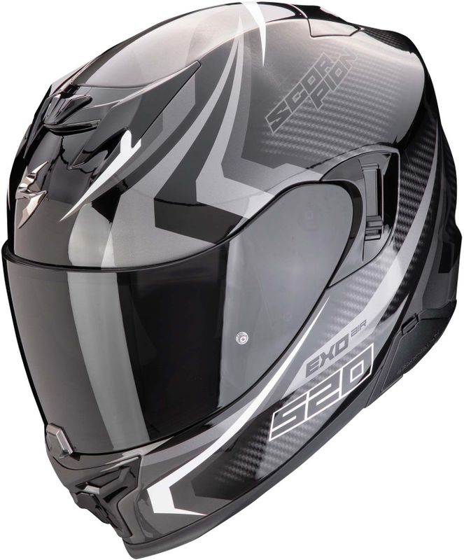 SCORPION - EXO-520 EVO Air Terra - Full Face Helm - Zwart/Zilver/Wit - Polycarbonaat