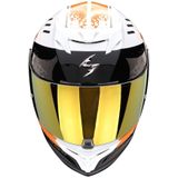 Scorpion Exo 520 Evo Air Titan White-Orange M - Maat M - Helm