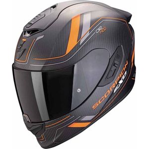 Scorpion EXO-1400 Evo Air II Carbon Mirage, integraalhelm, Mat Zwart/Oranje, S