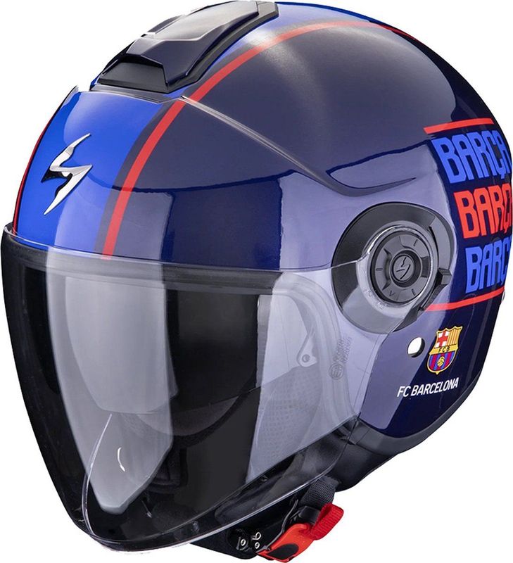 Scorpion - Exo-City II FC Barcelona - Open Helm - Rood - Blauw - Kunststof