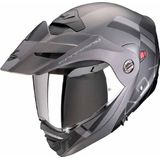 Scorpion - ADX-2 - Adventure Helm - Mat Zwart - Zilver - KwikWick® Voering