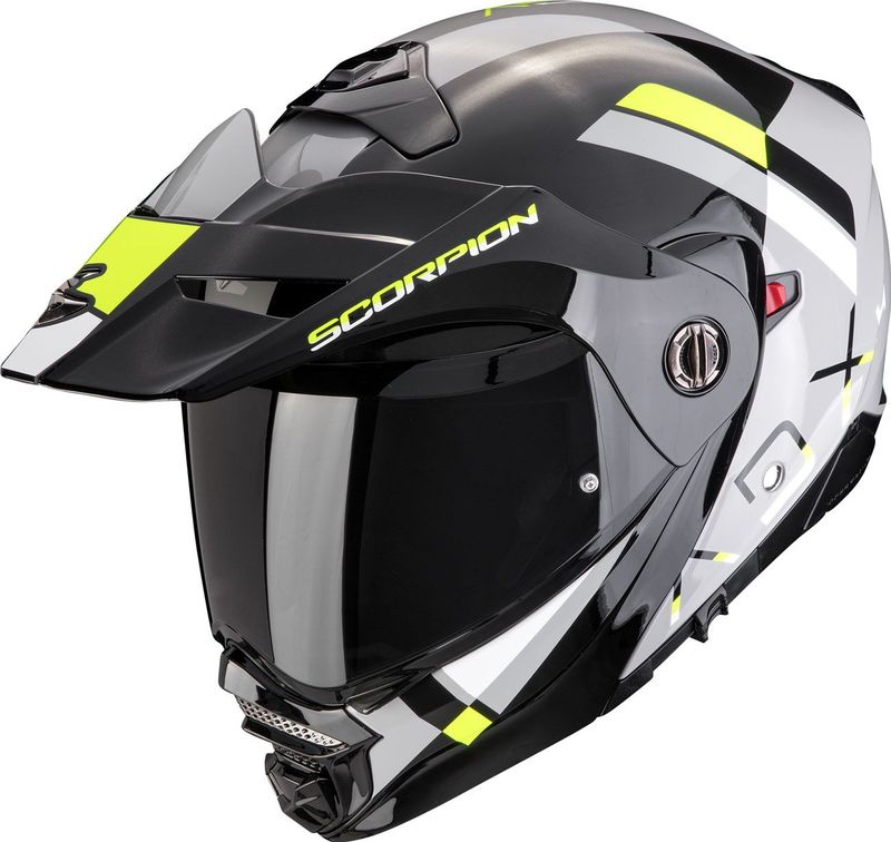 Scorpion ADX-2 Galane - Adventure Helm - Grijs-Zwart-Neon Geel - Maat XXL