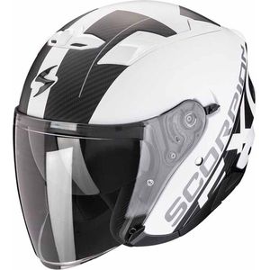 Scorpion - EXO-230 QR - Motorhelm - Wit Mat - Zwart - Polycarbonaat