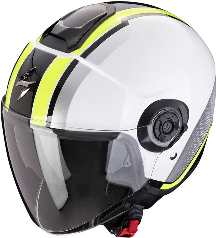 Scorpion - Exo-City II Vel - Jethelm - Zwart - Aerodynamische schaal met KwikWick II-voering