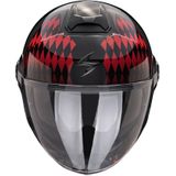 Scorpion - Exo-City II - Jet Helm - Zwart Rood - Stijlvol Ontwerp
