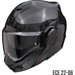 Scorpion - EXO-Tech Evo Carbon - Systeemhelm - Onyx - Carbon