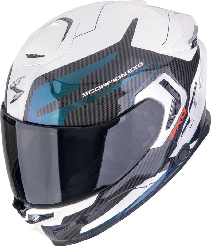 Scorpion - EXO-GT SP AIR - Integraalhelm - Zwart Wit Blauw - Glasvezel