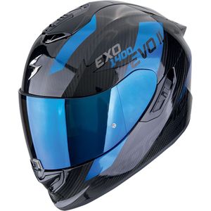 Scorpion EXO-1400 Evo Air II Carbon Platted, integraalhelm, zwart/blauw, M