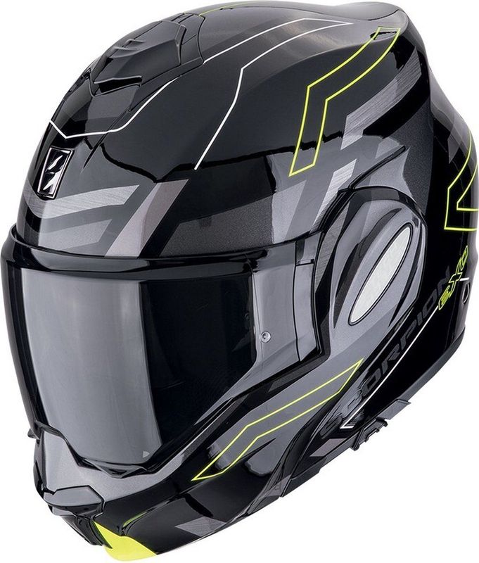 Scorpion - Exo-tech Evo - Modulaire Helm - Zwart - Kunststof