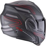 Scorpion - EXO-Tech EVO Conquer - Modulaire Helm - Mat Zwart/Rood