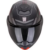 Scorpion - EXO-Tech EVO Conquer - Modulaire Helm - Mat Zwart/Rood