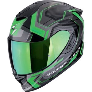 Scorpion Exo Motorradhelm Scorpion Exo-1400 Evo II Air Linart Integralhelm Schwarz / Grün