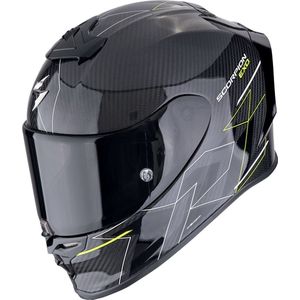 Scorpion - EXO-R1 EVO Carbon Air Cynergy - Integraalhelm - Zwart - Koolstofvezel