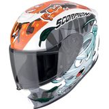 Scorpion - EXO-JNR Air The4Elements - Integraalhelm - Wit/Blauw/Oranje - Polycarbonaat
