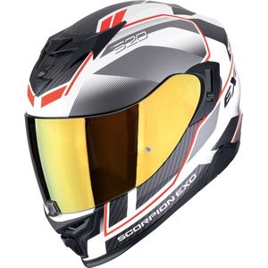Scorpion - EXO-520 Evo Air - Integraalhelm - Zwart Wit Rood - Polycarbonaat