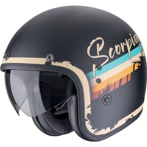 SCORPION - Belfast EVO Adonis - Open Face Helm - Zwart - Polycarbonaat