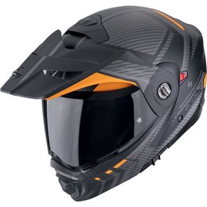 Scorpion - ADX-2 - Systeemhelm - Zwart Oranje - Polycarbonaat