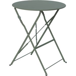 sweeek - Inklapbare bistrotafel - emilia - ronde tafel ø60cm in gepoedercoat staal