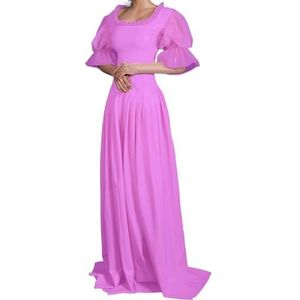 100% latex Rubber Gummi Roze sexy jurk, stijlvol, comfortabel, rollenspel, feest 0,4 mm