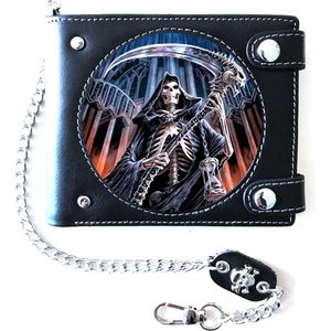 Anne Stokes - Bad to the Bone - Final Verdict - Portemonnee 3D afbeelding - Magere Hein - (bxhxd) ca. 12cm x 10,0cm x 1,5cm