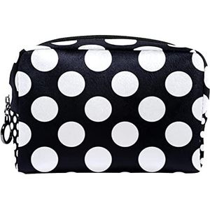 Cosmetische tas voor dames,kleine make-uptas voor portemonnee,polka dot modern patroon,Cosmetische reistas,make-uptasje