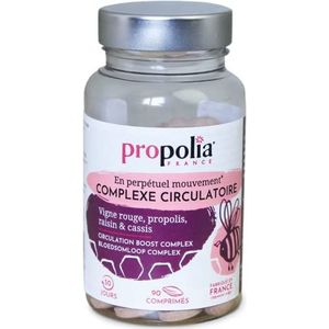 PROPOLIA - Bloedsomloopcomplex – zware en vermoeide benen – propolis/rode wijnstok – voedingssupplement – gemaakt in Frankrijk – 90 tabletten