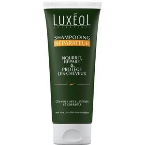 LUXÉOL - Herstellende shampoo – voeding en bescherming – zachtheid en weerstand – verzorging droog, beschadigd en broos haar – 86% ingrediënten van natuurlijke oorsprong – gemaakt in Frankrijk – 200
