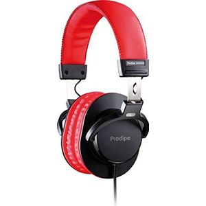 Prodipe 3000BR Professionele Studio Hoofdtelefoon, Rood/Zwart Zwart/Rood