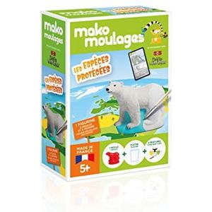 mako moulages - Beschermde soorten - IJsbeer - Gipsplaten om te schilderen - Creatieve vrijetijdssets voor kinderen -Herbruikbare vormen - Bioviva partnerschap - Made in France -Vanaf 5 jaar - 39062