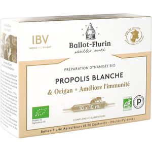 Ballot-Flurin Propolis Blanche Organic 10 Flacons