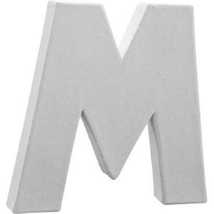 Letter wit M 12 cm