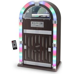 Inovalley - Retro32 - Jukebox - Houten Afwerking - Bluetooth - FM Radio
