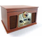 INOVALLEY - RETRO10E-BTH-N - Retro HiFi-systeem - Oud Hout - Bluetooth, USB, FM-radio