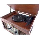 INOVALLEY - RETRO10E-BTH-N - Retro HiFi-systeem - Oud Hout - Bluetooth, USB, FM-radio