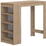 Temahome Aravis Bartafel met Planke - Spaanplaa - Melamine Har - Eike